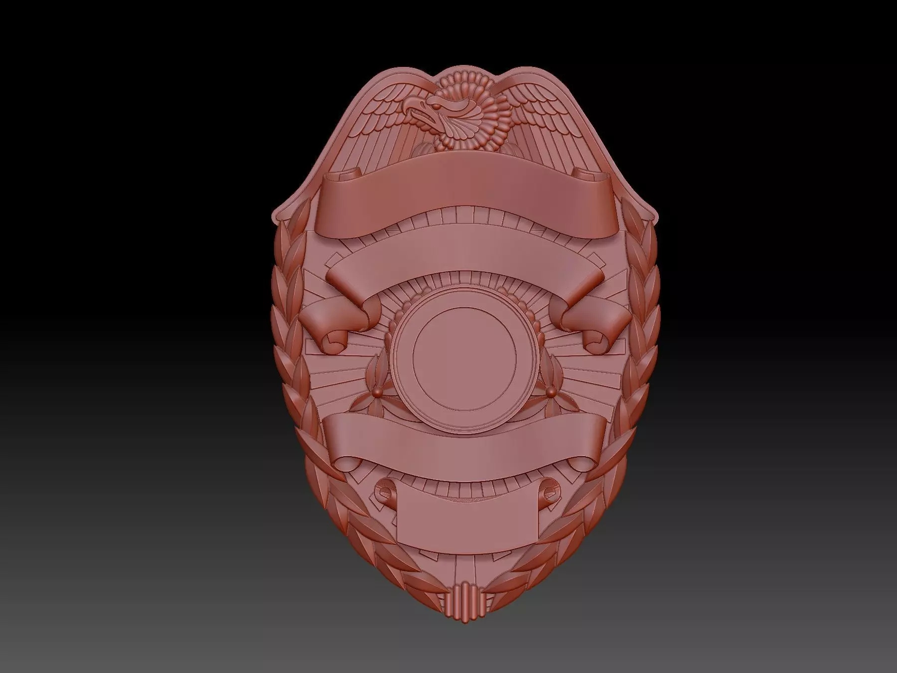 badge  3D print model_0