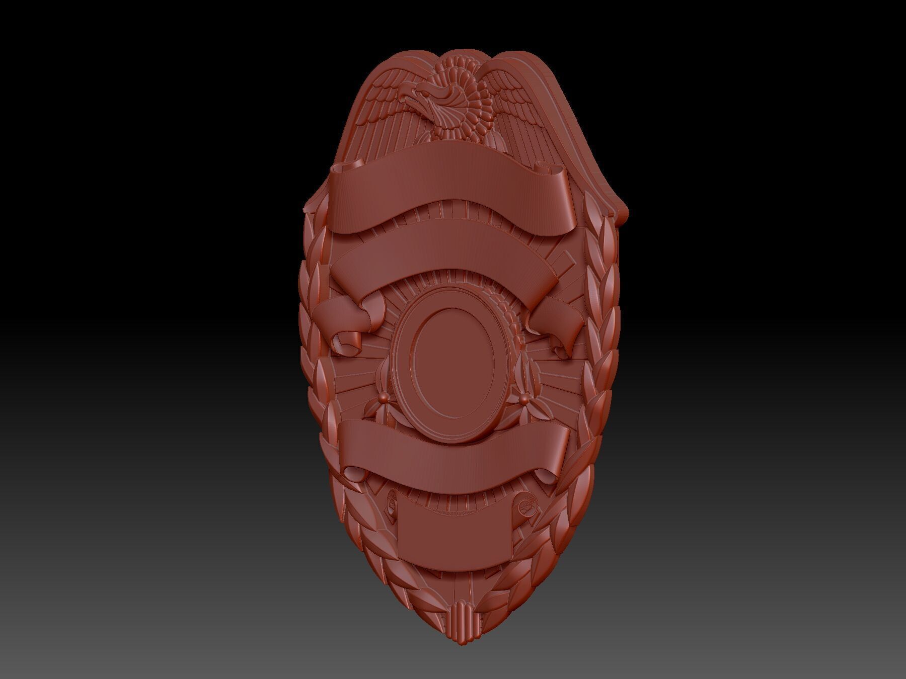 badge  3D print model_4