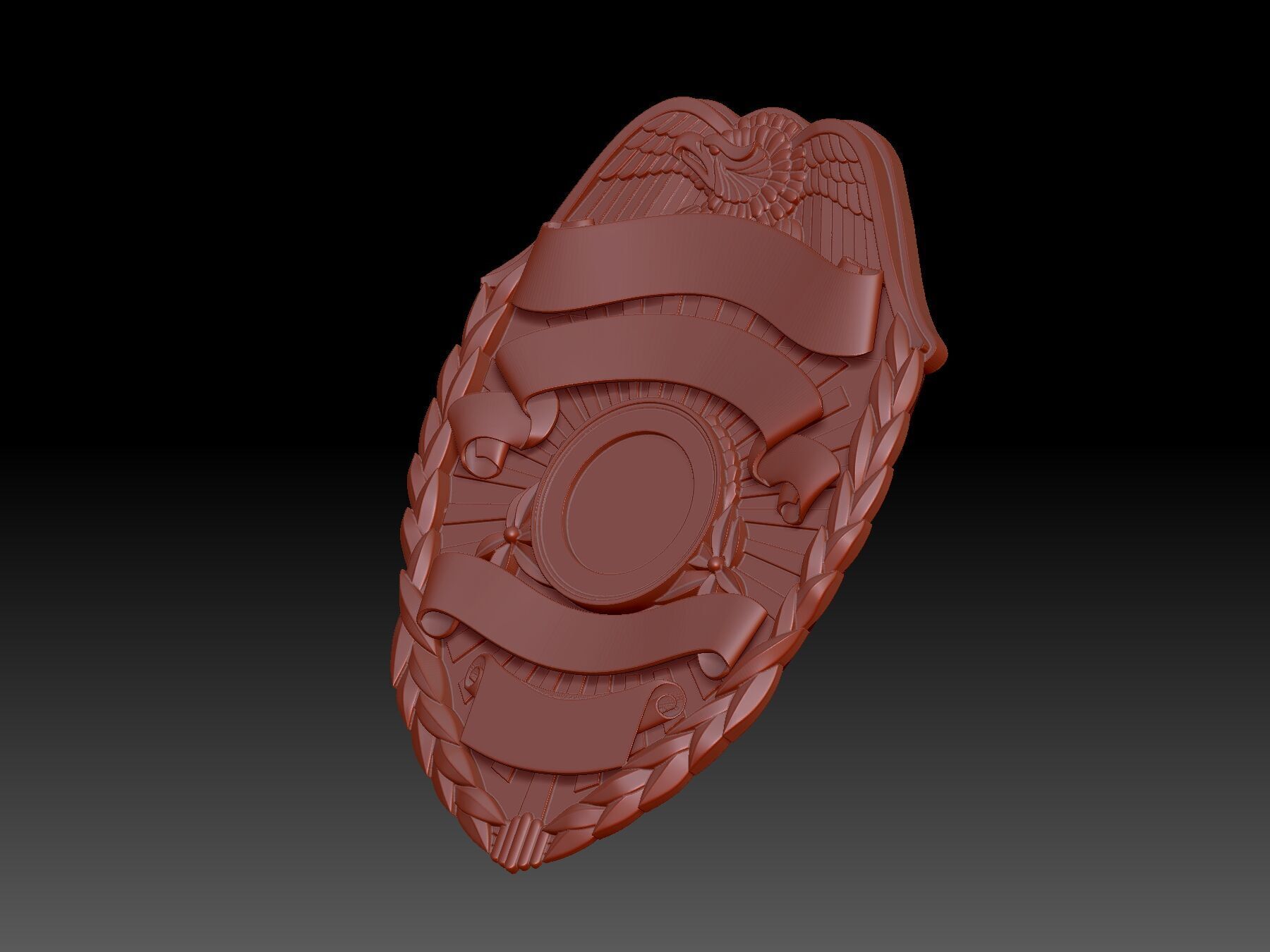 badge  3D print model_3