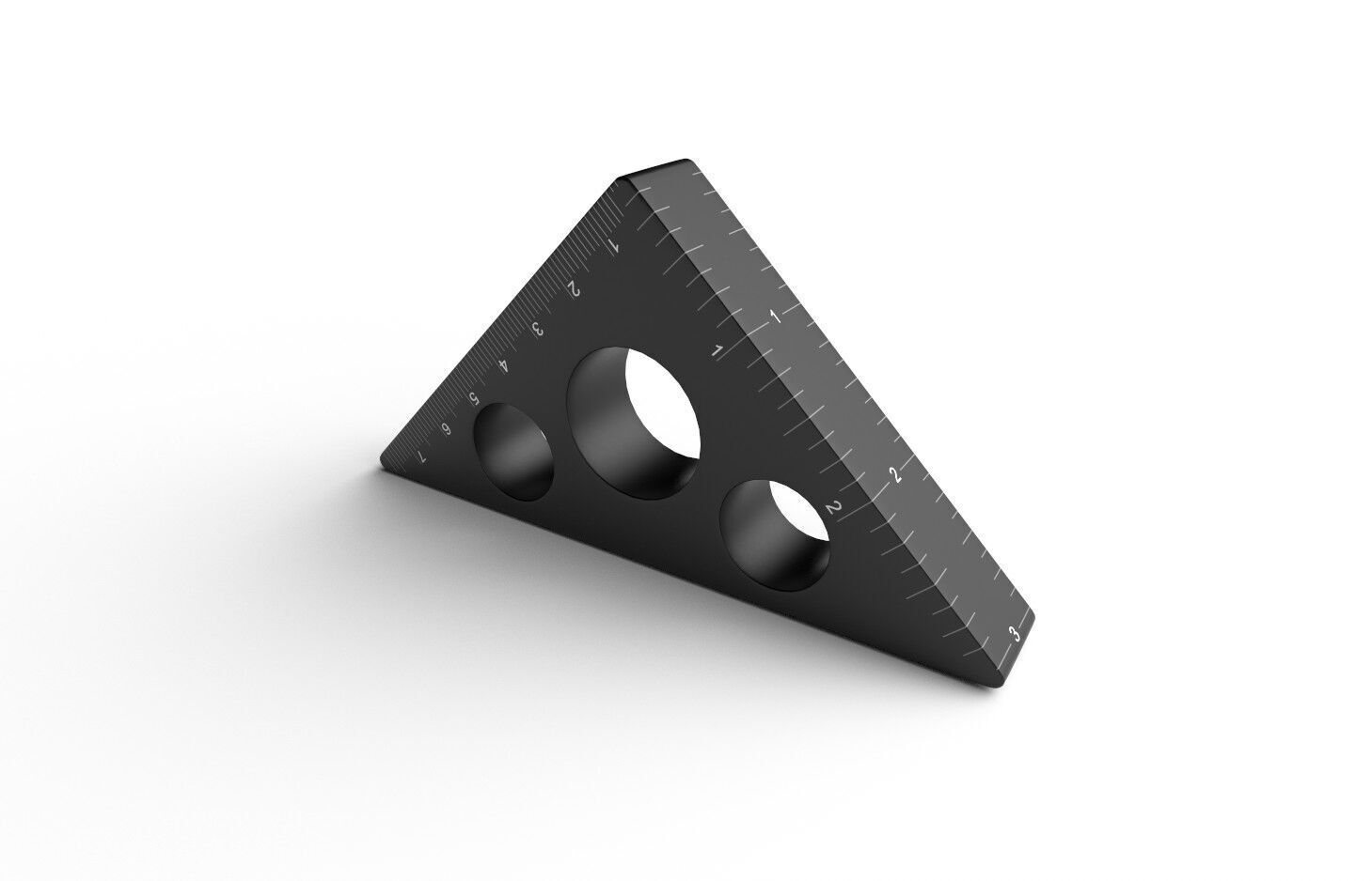 Carpenter 45 Ruler M01 Low-poly 3D model_3