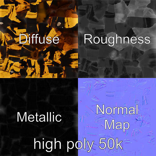 Realistic Rotten Banana Model Pack Low-poly 3D model 3