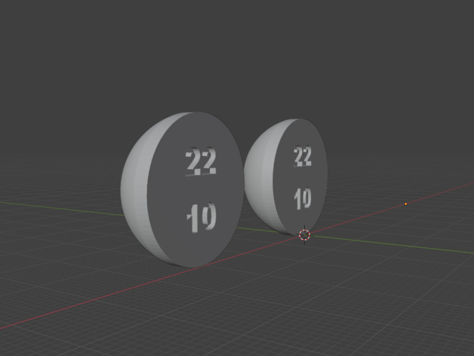 Doll eyes 22mm with 10mm iris Free 3D print model_2