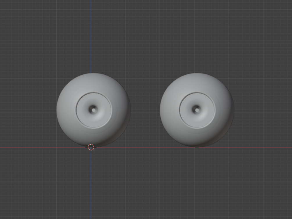 Doll eyes 22mm with 10mm iris Free 3D print model_1