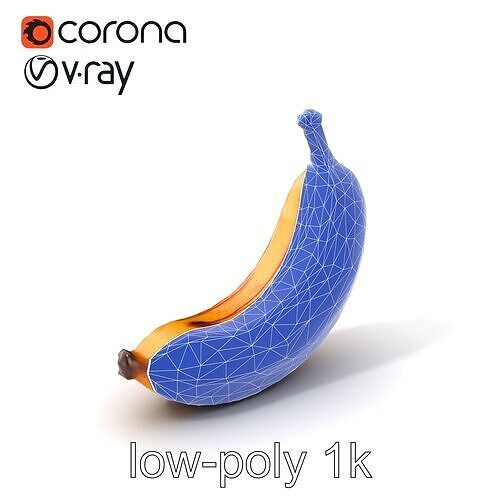 Rotten Banana Detailed Texture model pack Low-poly 3D model 7