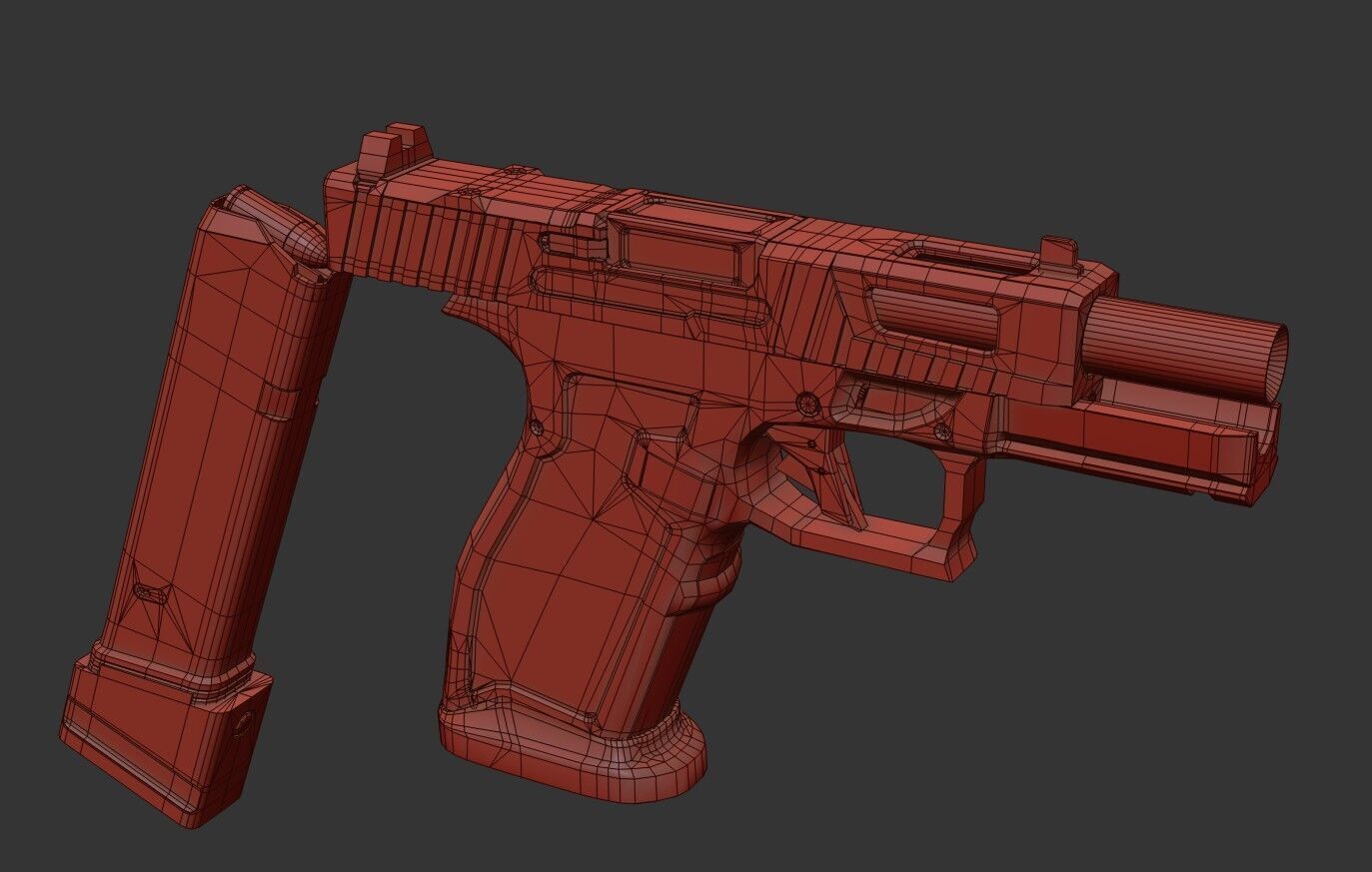 PSA Sabre Dagger Full Size - S 9mm Pistol Low-poly 3D model_23