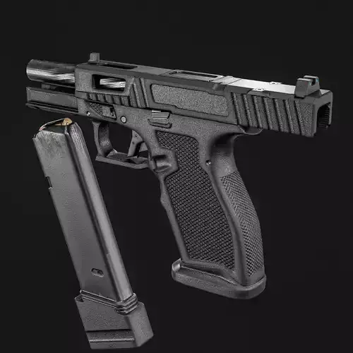 PSA Sabre Dagger Full Size - S 9mm Pistol Low-poly 3D model