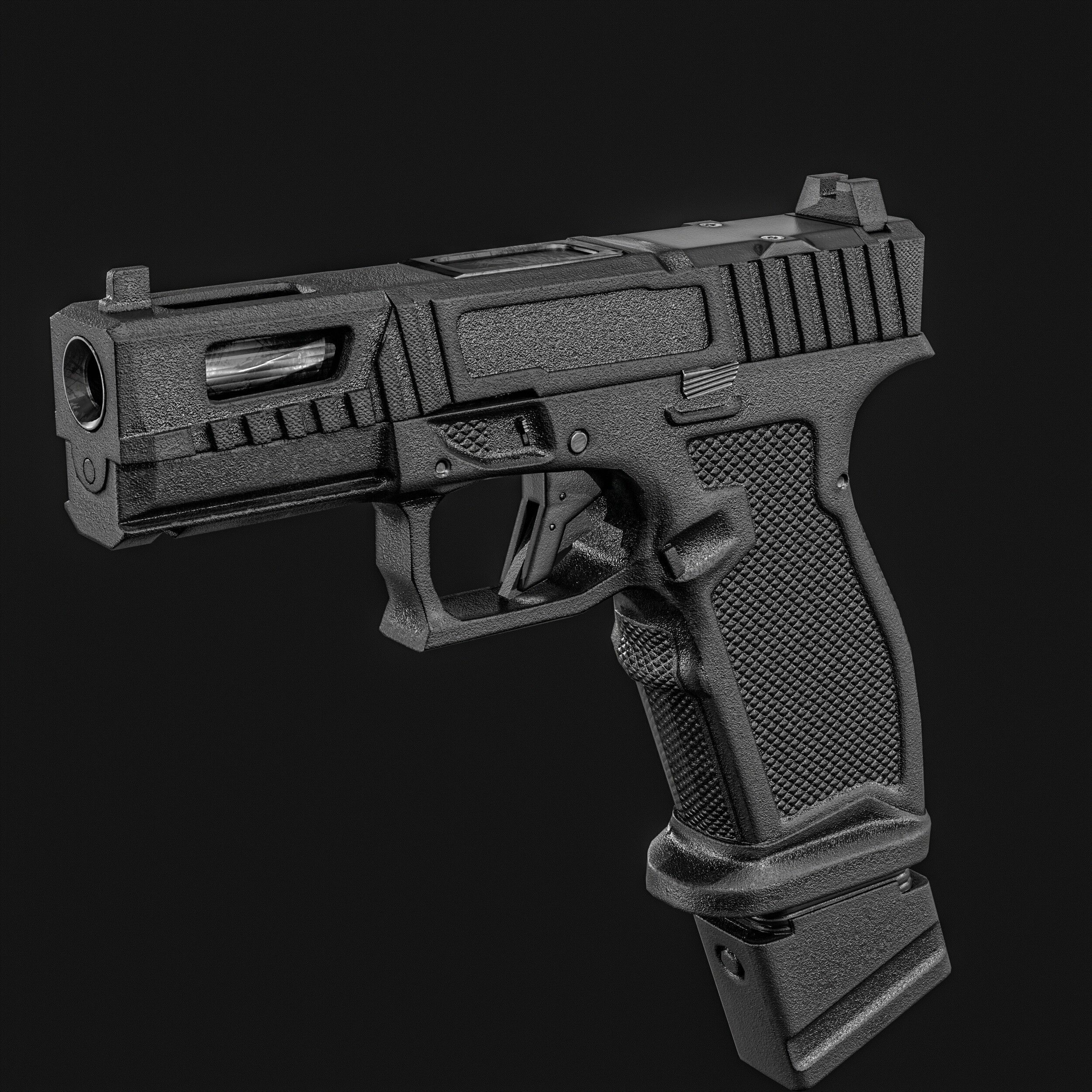 PSA Sabre Dagger Full Size - S 9mm Pistol Low-poly 3D model_5