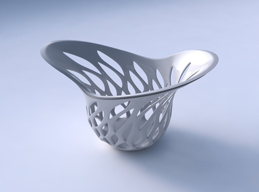 Bowl seed shell with smooth beveled cuts and extruded top wid... 3D print model_3