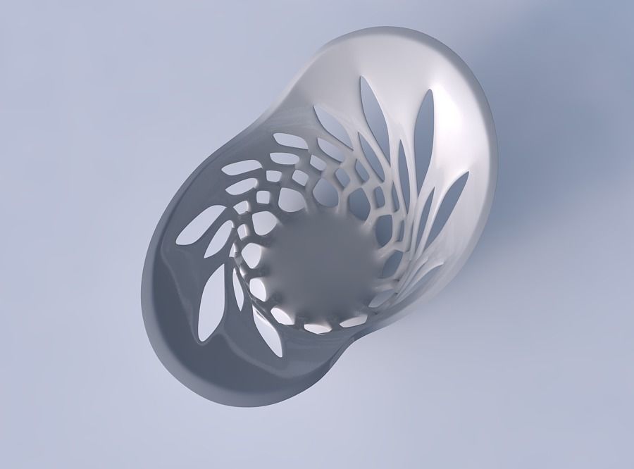 Bowl seed shell with smooth beveled cuts and extruded top wid... 3D print model_2