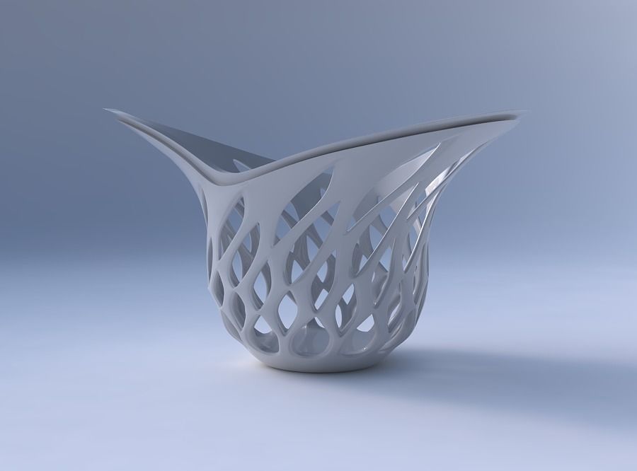 Bowl seed shell with smooth beveled cuts and extruded top wid... 3D print model_4