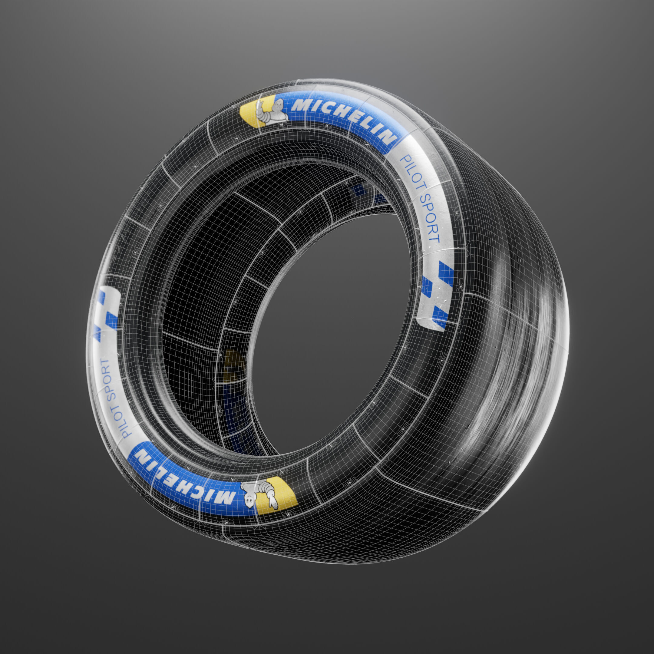 Michelin Pilot Sport Slick 3D model_2