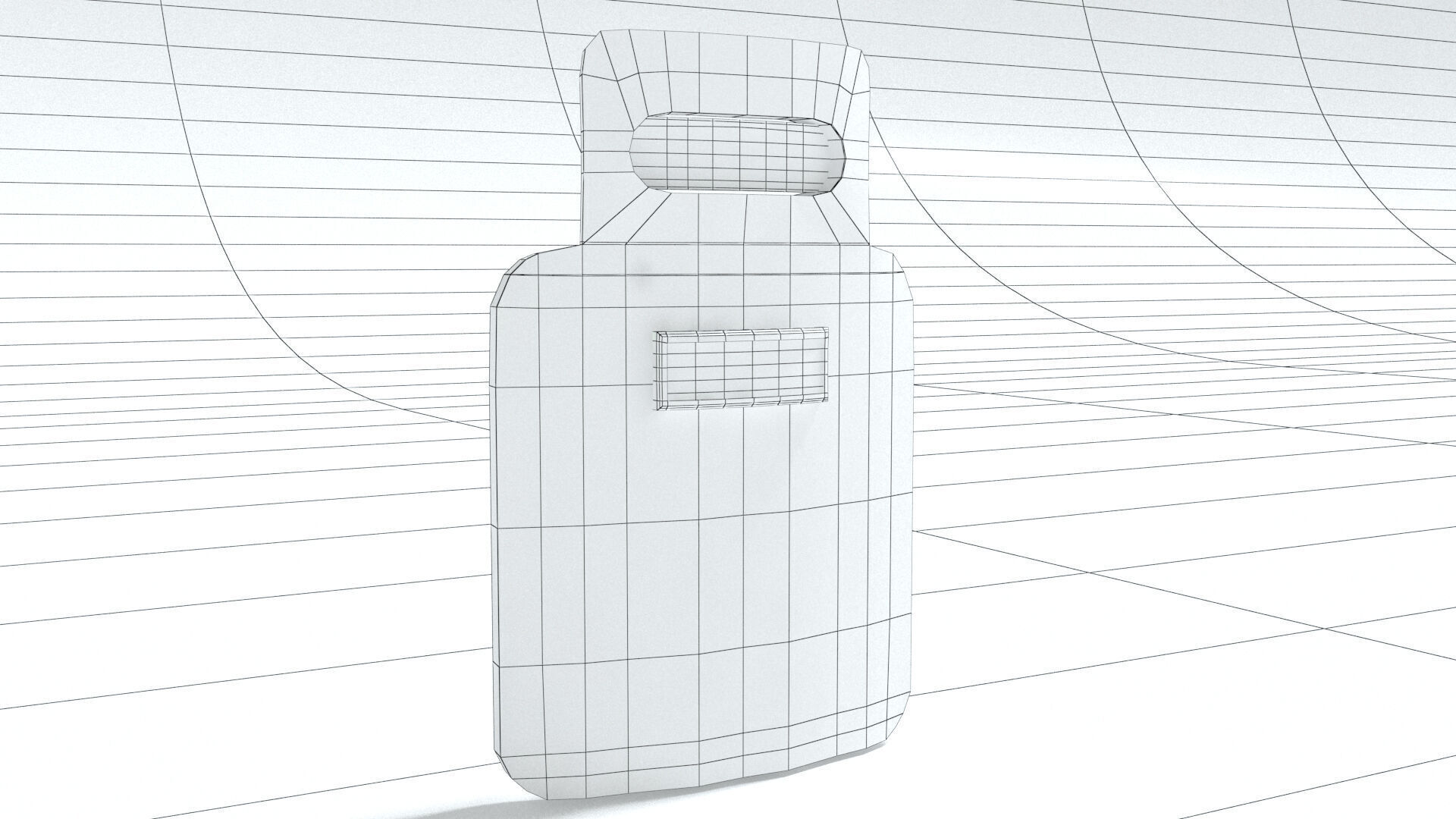 laos Game Ballistic Shield Low-poly 3D model_9