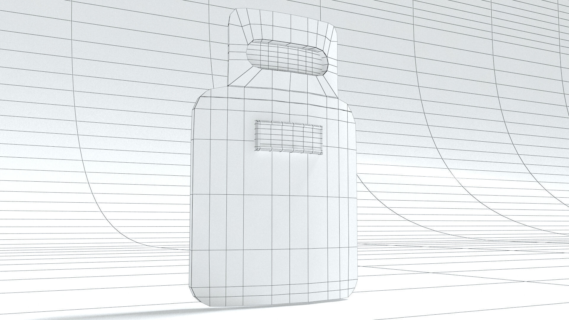 laos Game Ballistic Shield Low-poly 3D model_7