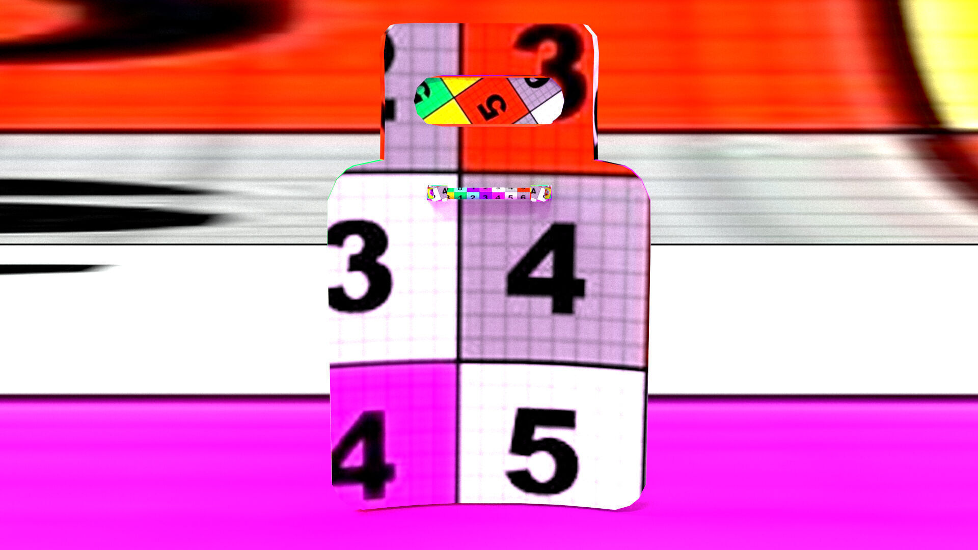 laos Game Ballistic Shield Low-poly 3D model_13