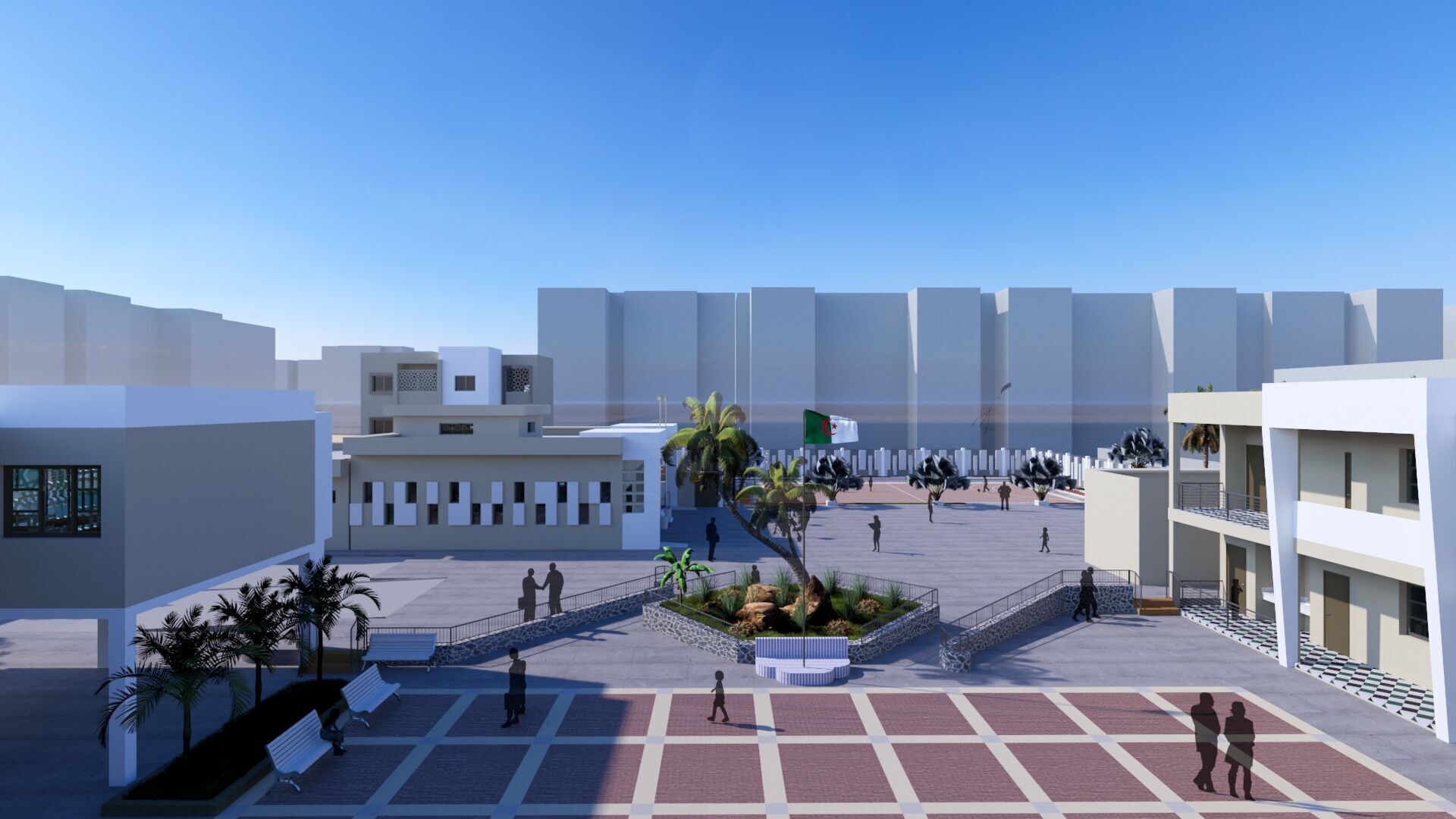 Primary school in Guezzam 3D model_6
