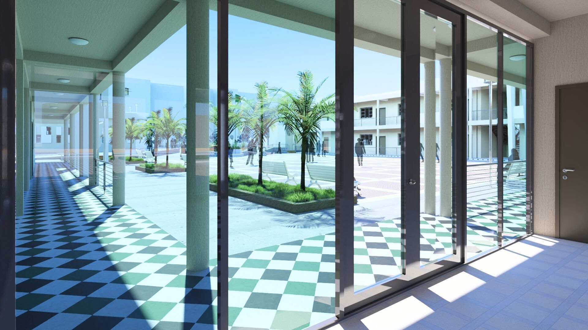 Primary school in Guezzam 3D model_2