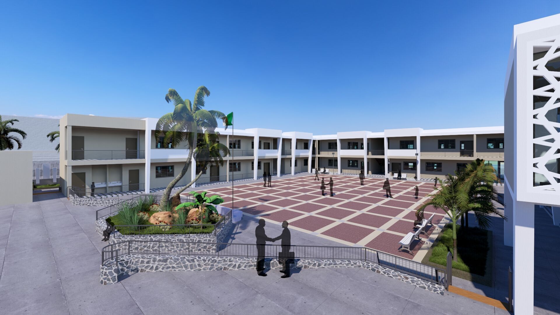 Primary school in Guezzam 3D model_13
