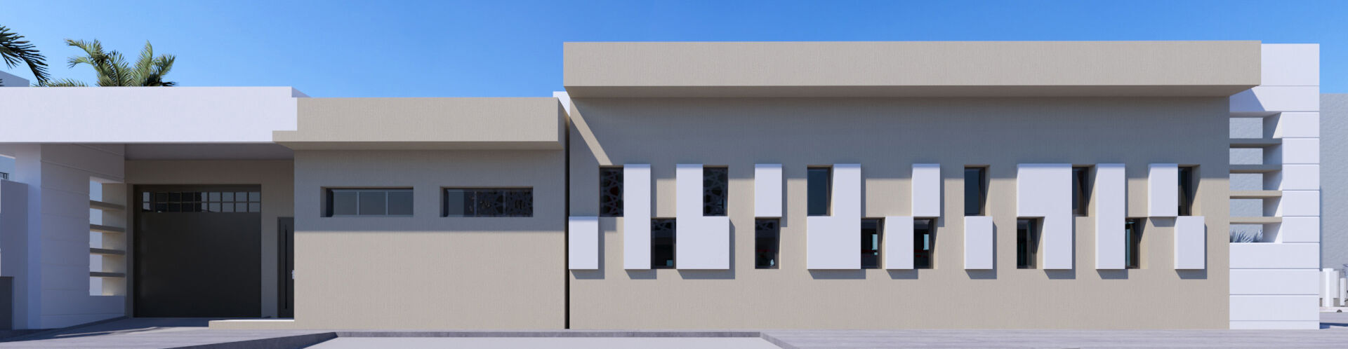 Primary school in Guezzam 3D model_11