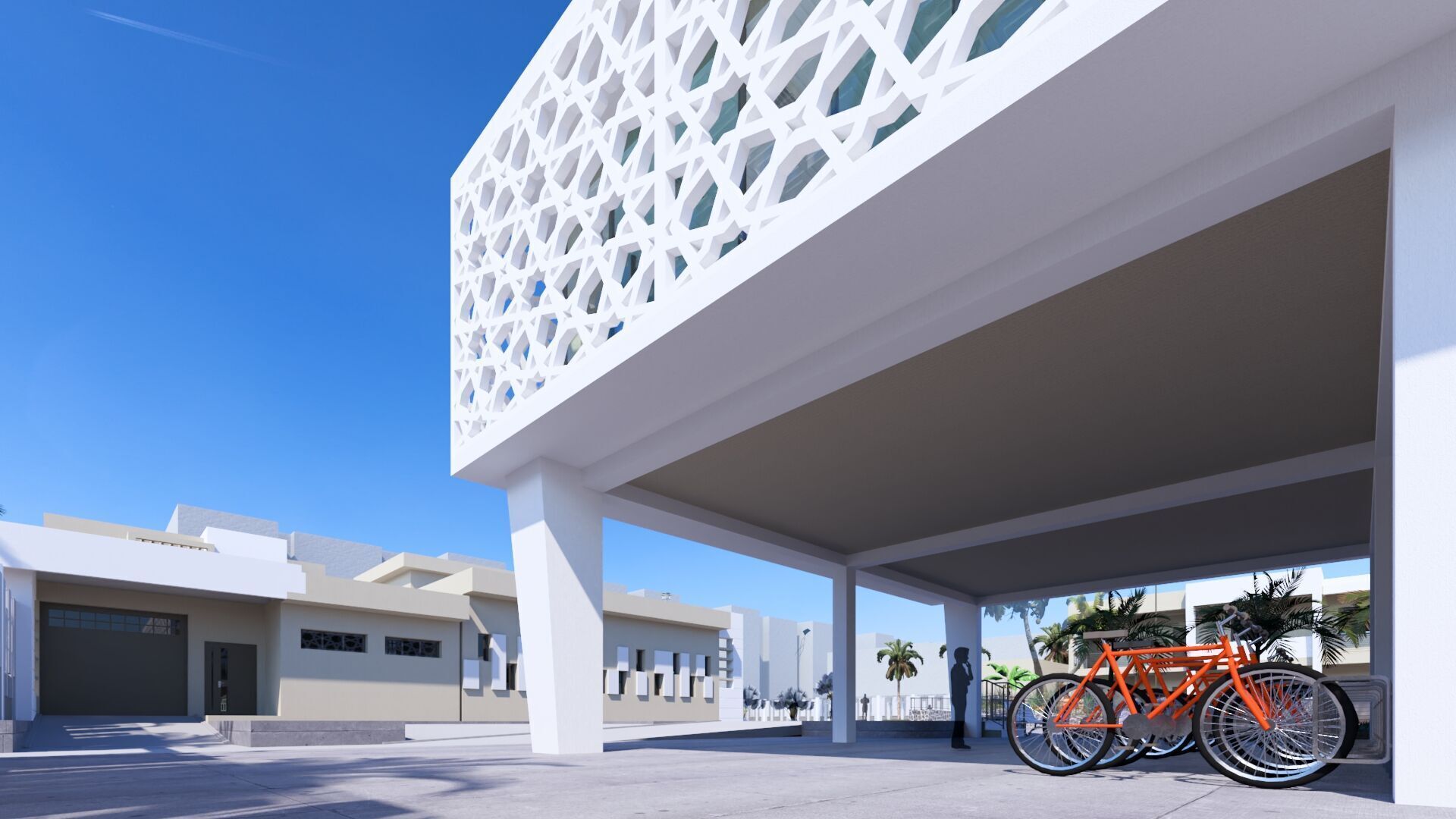 Primary school in Guezzam 3D model_5
