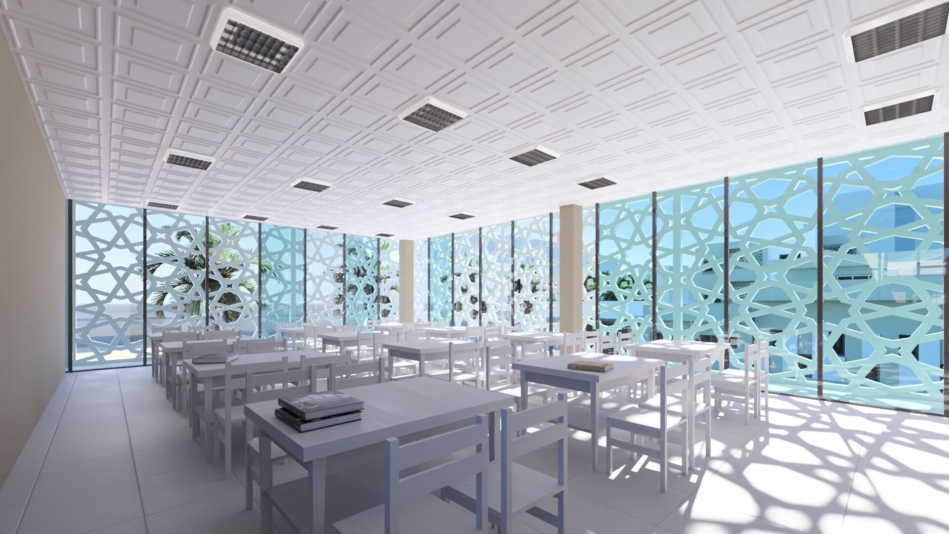 Primary school in Guezzam 3D model_1