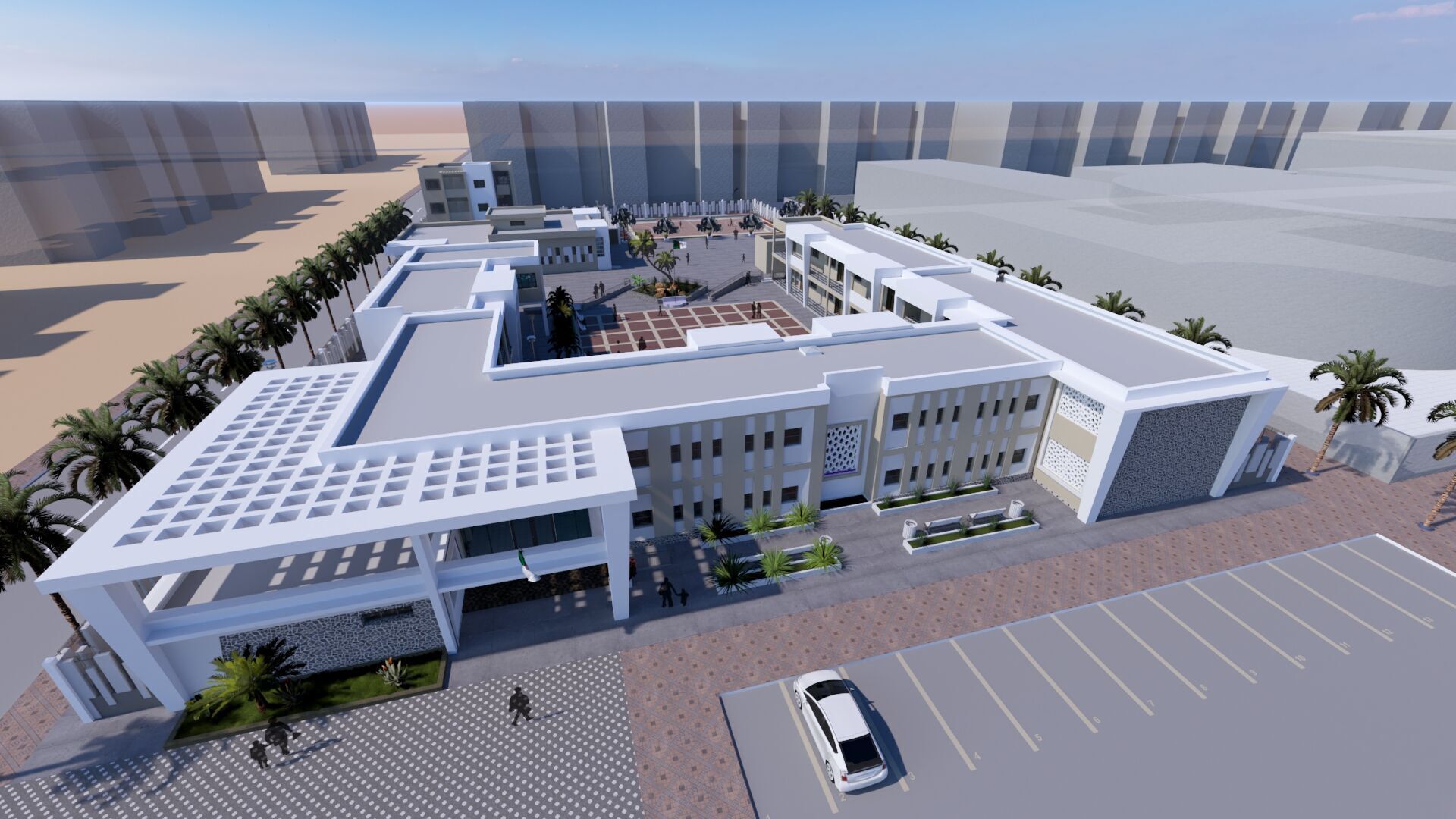 Primary school in Guezzam 3D model_9