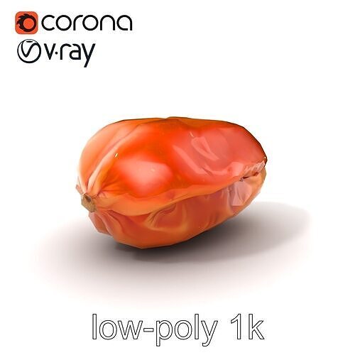 Dried Date Fruit Detailed Model Pack Low-poly 3D model 5