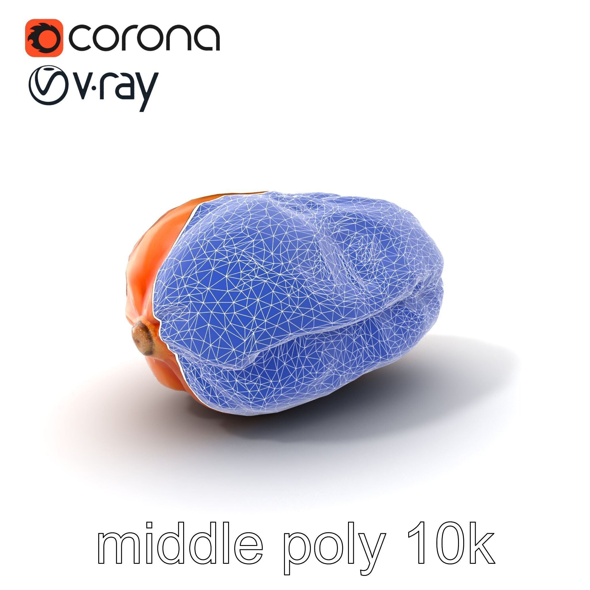 Dried Date Fruit Detailed Model Pack Low-poly 3D model_6