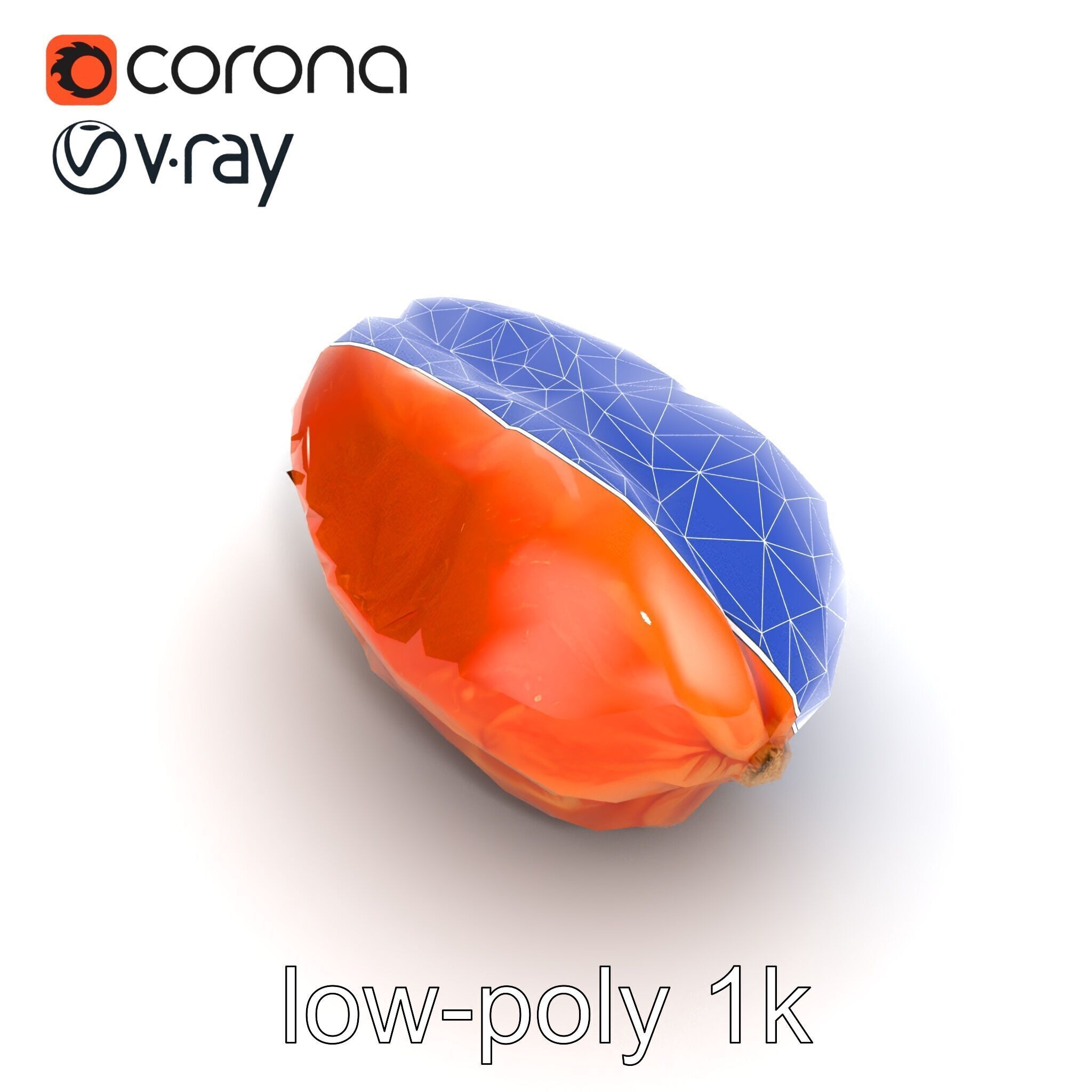 Dried Date Fruit Detailed Model Pack Low-poly 3D model_13