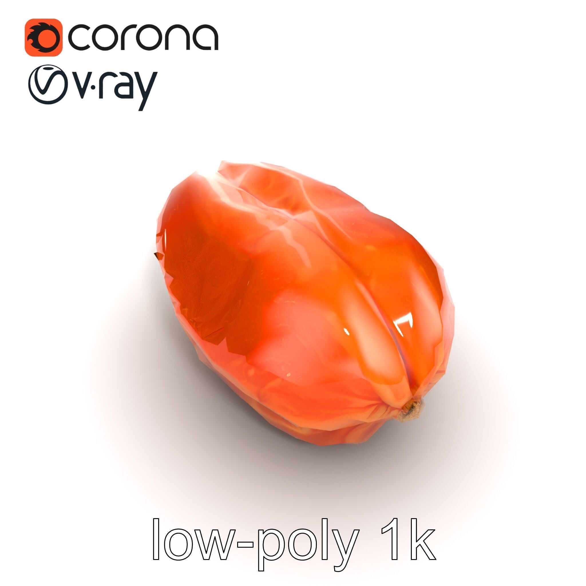 Dried Date Fruit Detailed Model Pack Low-poly 3D model_12