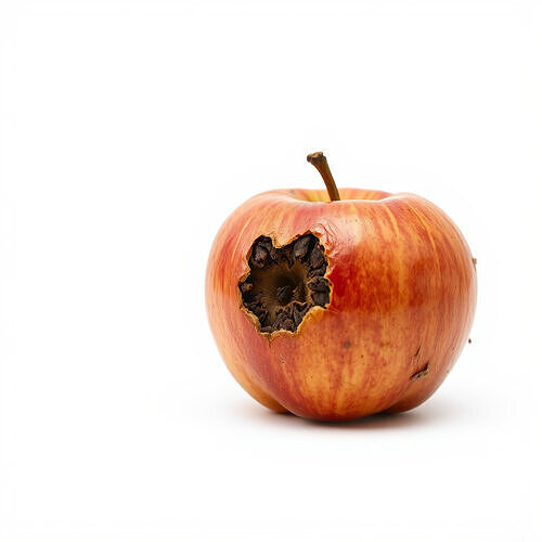Rotten Apple Decay Detail model pack Low-poly 3D model 4