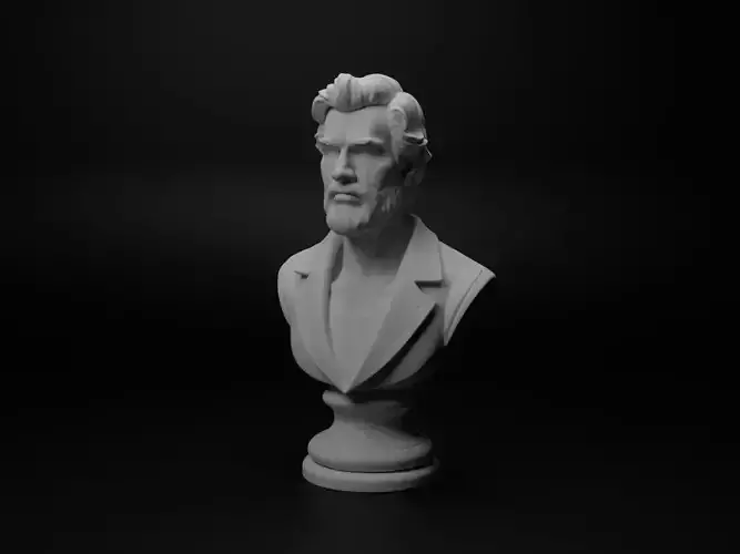 Artist Bust Chess 3D print model