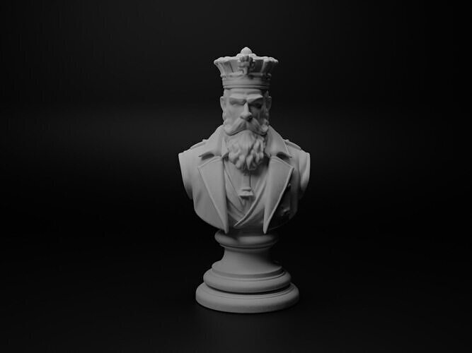 Baron Bust Chess 3D print model