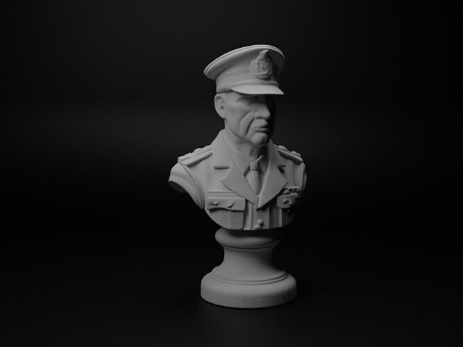 Chief Inspector Bust Chess 3D print model