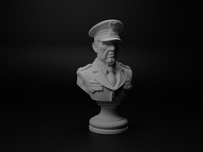 Chief Inspector Bust Chess 3D print model