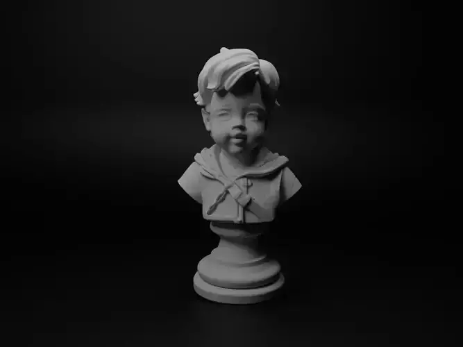 Child Hero Bust Chess