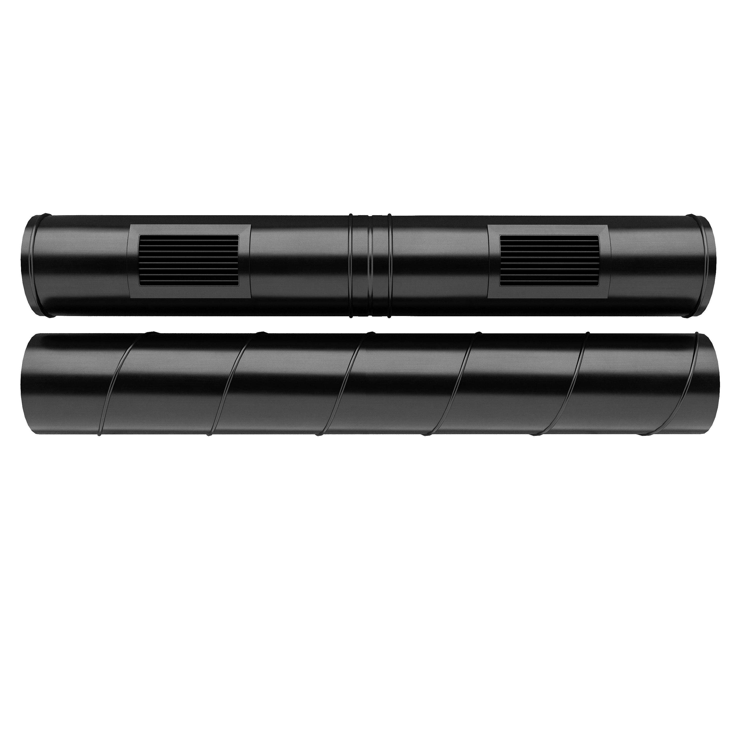 Industrial ceiling  Ventilation system  3D model_9