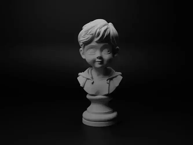 Child Hero Bust Chess