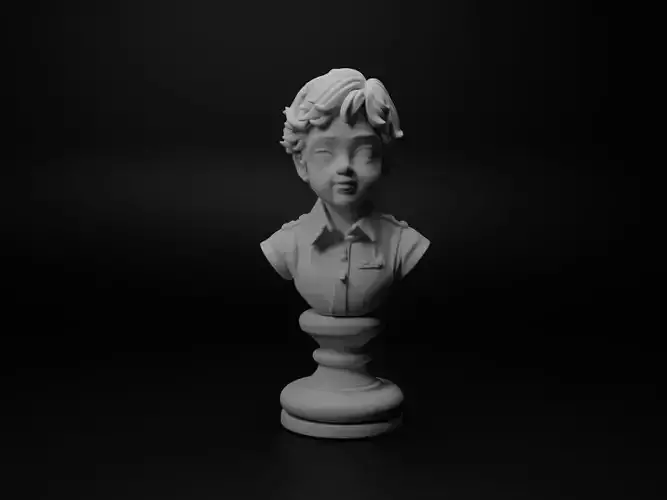 Child Hero Bust Chess