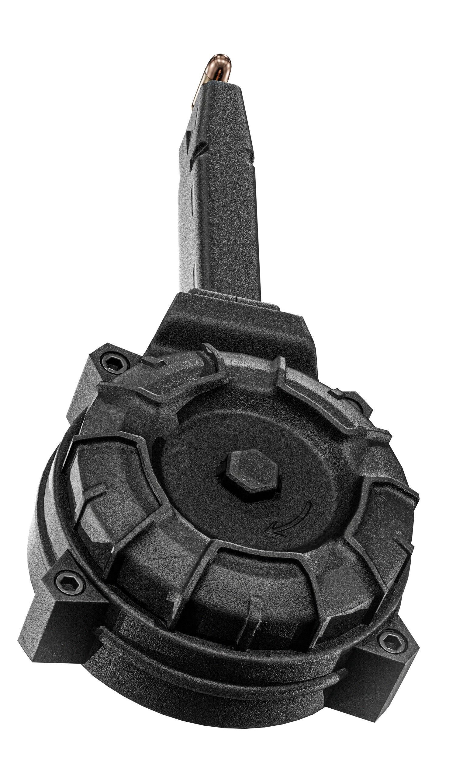 Glock 17 And 19 Drum Magazine Low-poly 3D model_11