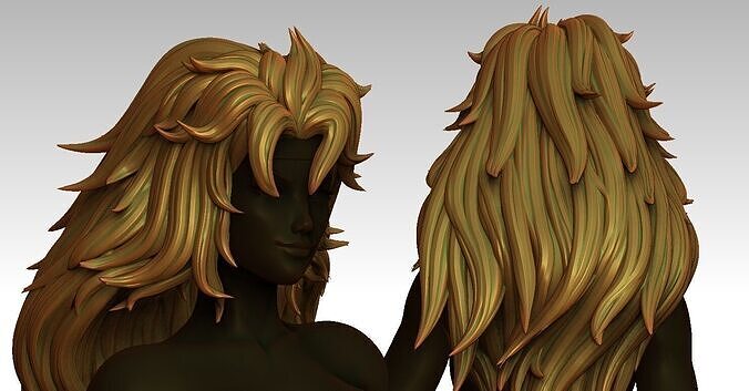 3D Hairstyles for girl V27 3D print model