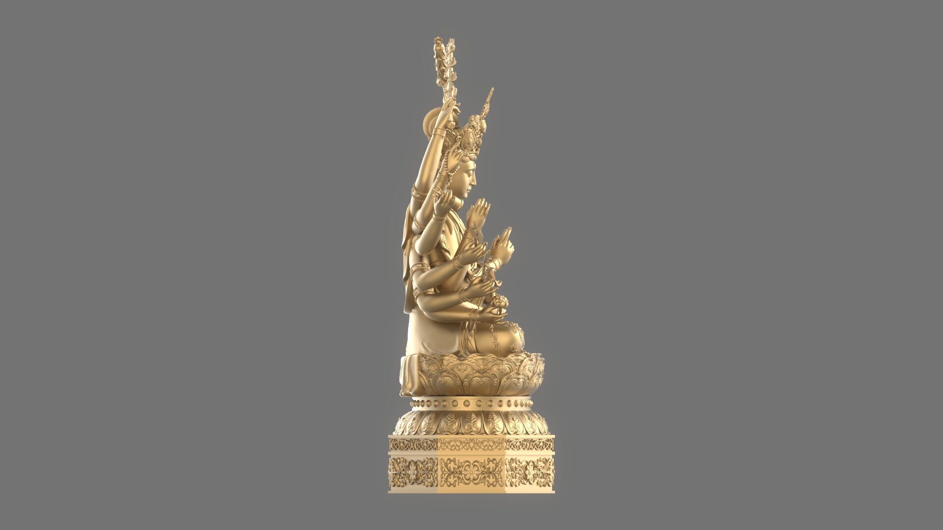 Bodhisattva Thousand-armed 3D model_5