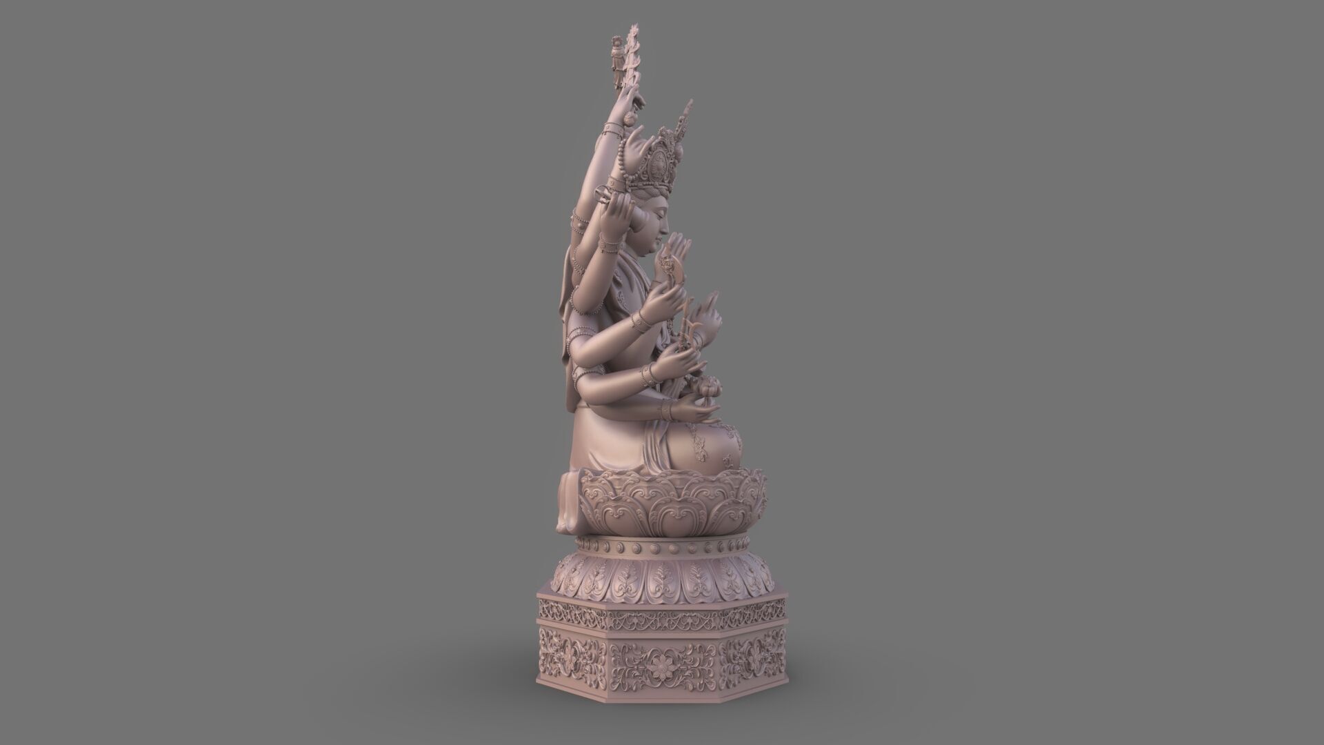 Bodhisattva Thousand-armed 3D model_18