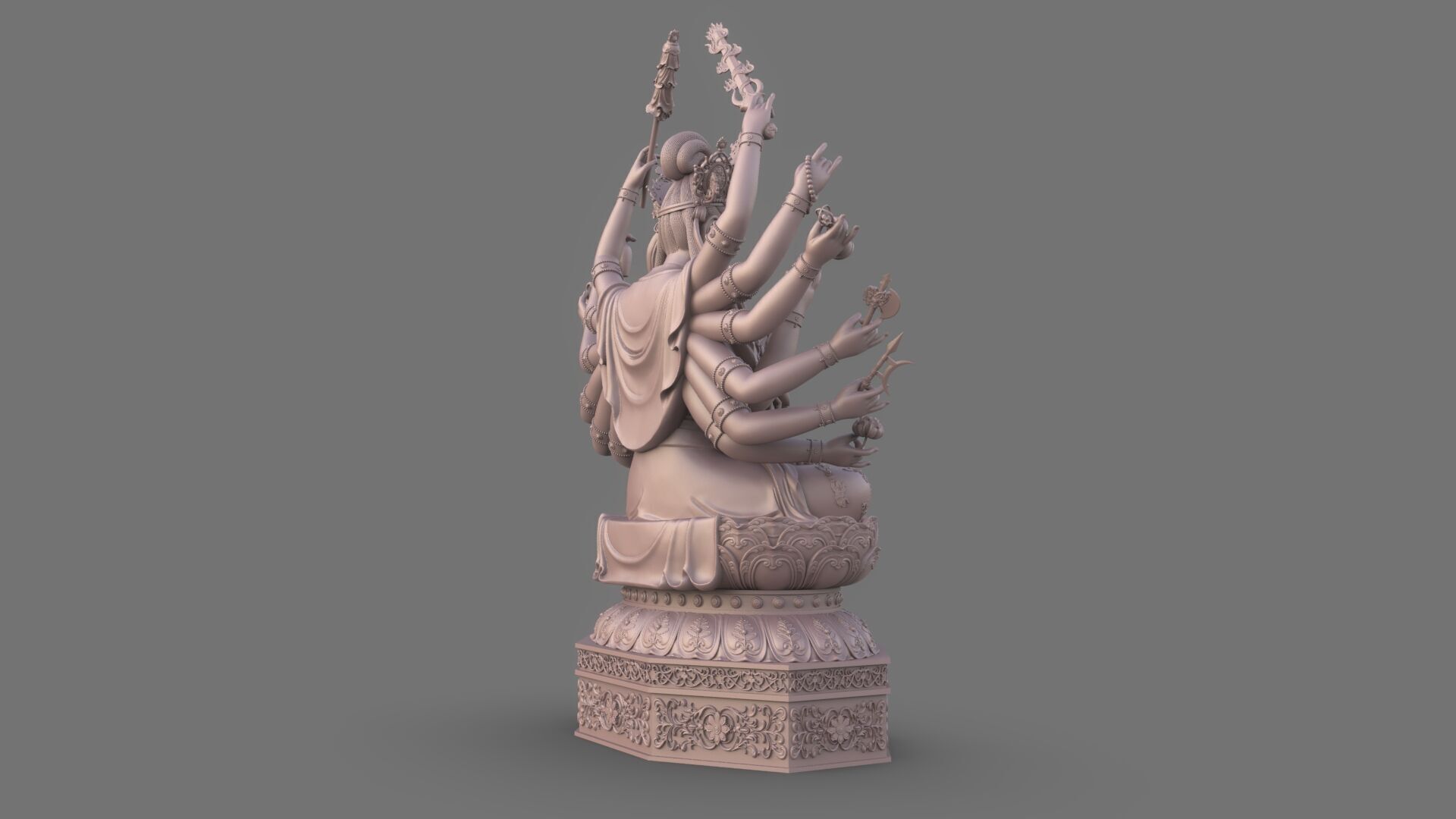 Bodhisattva Thousand-armed 3D model_17