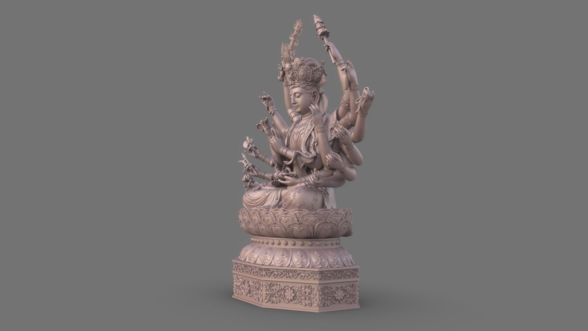 Bodhisattva Thousand-armed 3D model_15