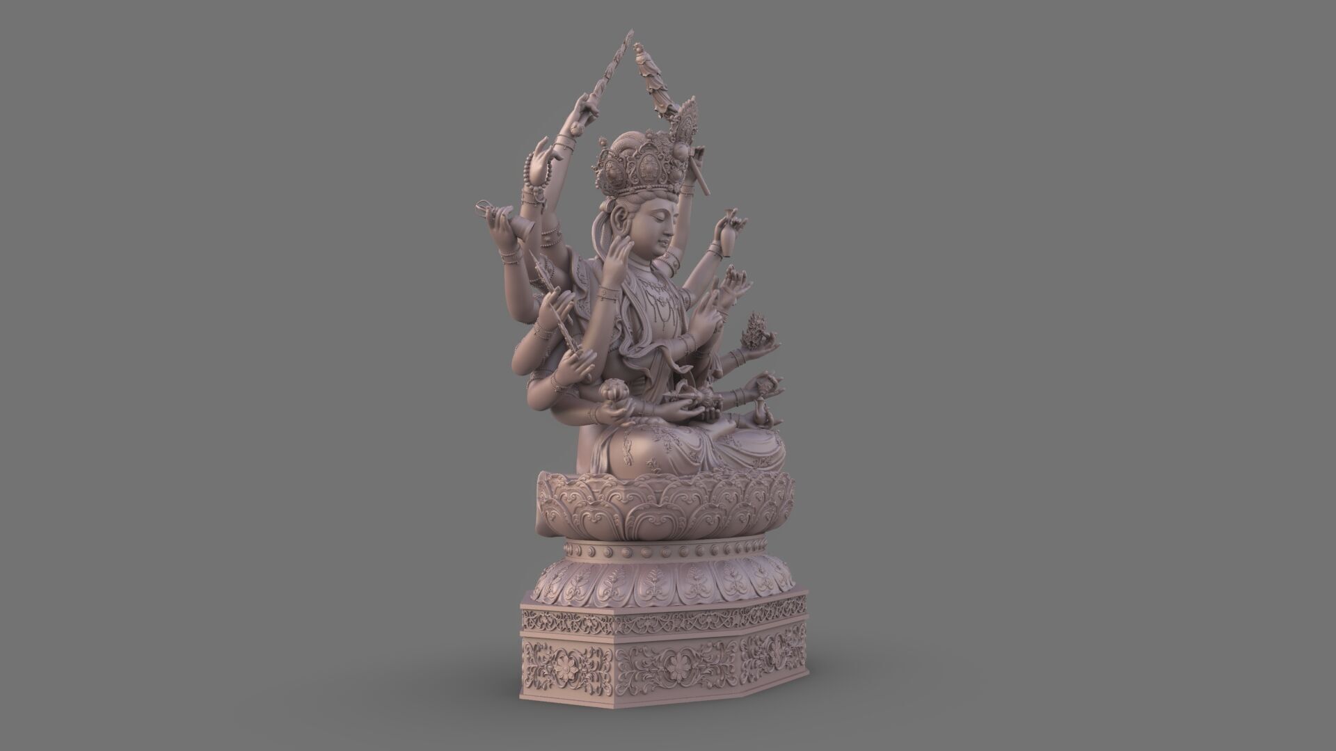Bodhisattva Thousand-armed 3D model_20