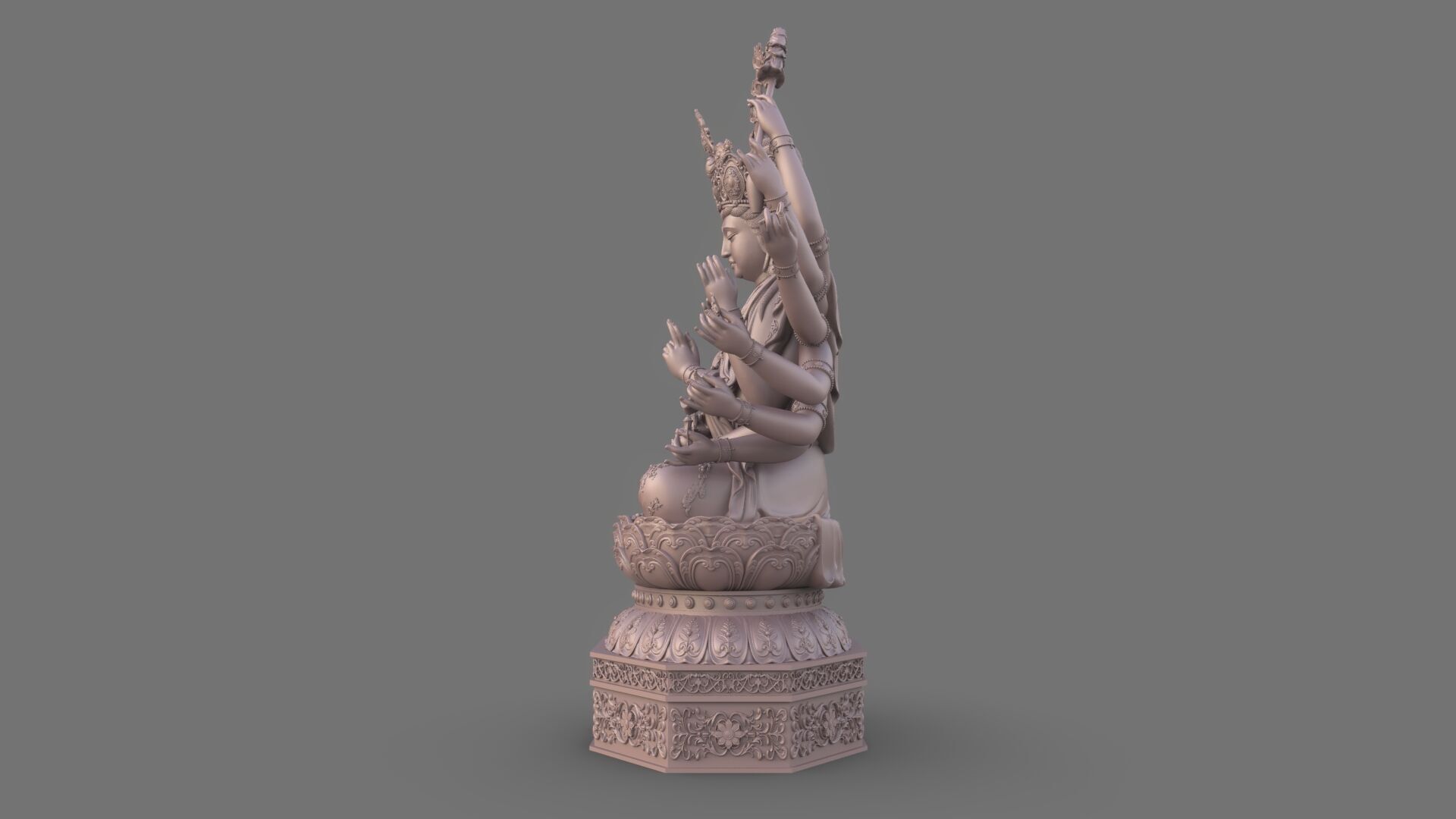 Bodhisattva Thousand-armed 3D model_12