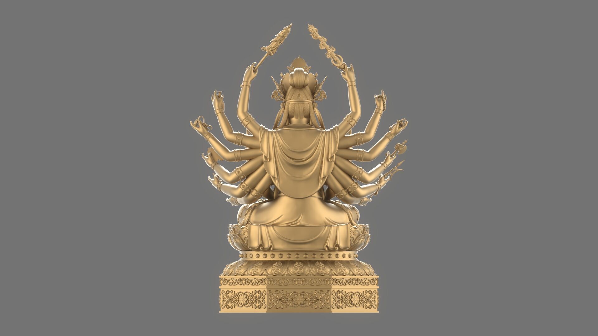 Bodhisattva Thousand-armed 3D model_6