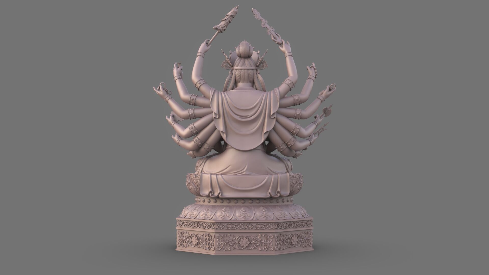 Bodhisattva Thousand-armed 3D model_14