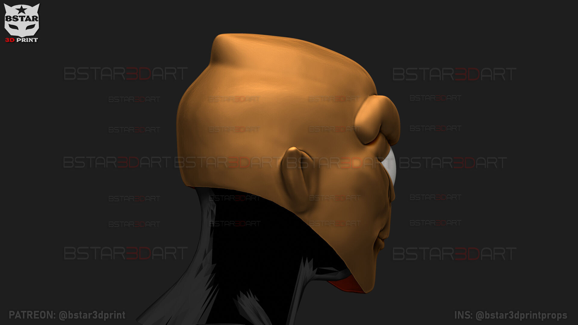 Invincible - Allen The Alien Mask - Halloween Comics Cosplay 3D print model_13