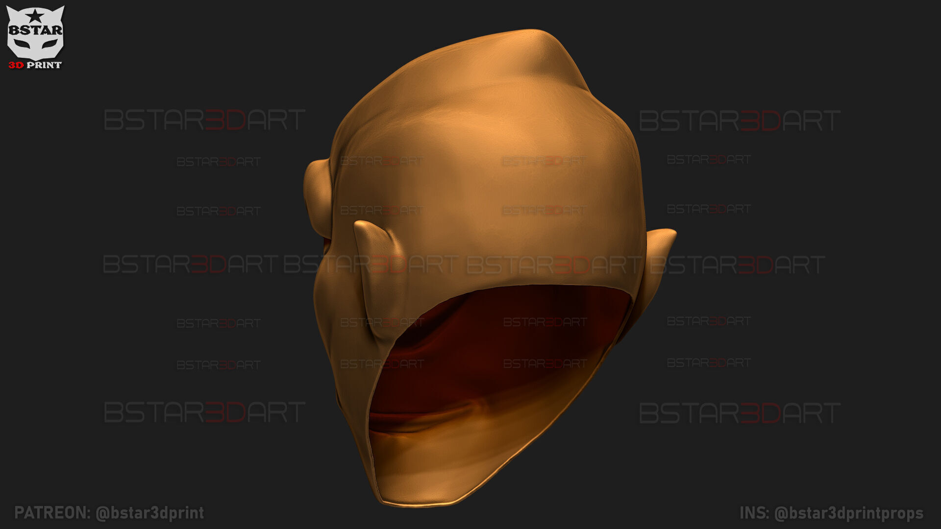 Invincible - Allen The Alien Mask - Halloween Comics Cosplay 3D print model_18